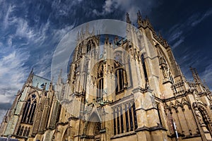 exteriors of the cathedral, Metz, France