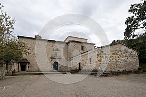 Exteriors and facade of the convent of El Palancar is the smallest in the world photo