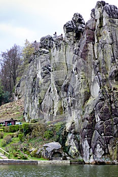 Extern stones the celt monument near Bielefeld, Germany photo