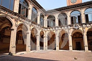 External atrium of Archiginnasio, Bologna
