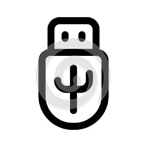 External data storage, universal serial bus vector design