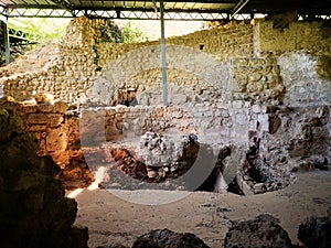 External excavations of Ancient Abbey of St.Vincenzo Volturno, Rocchetta a Volturno, Castel San Vincenzo, Isernia, Italy