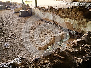 External excavations of Ancient Abbey of St.Vincenzo Volturno, Rocchetta a Volturno, Castel San Vincenzo, Isernia, Italy