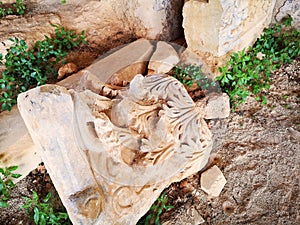 External excavations of Ancient Abbey of St.Vincenzo Volturno, Rocchetta a Volturno, Castel San Vincenzo, Isernia, Italy