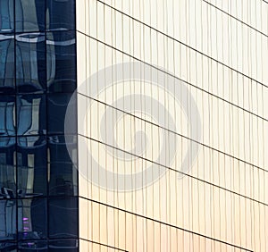 External facade of high rise office building