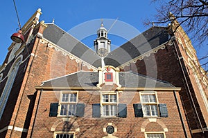 The external facade of Noorderkerk church on Noordermarkt Square, Jordaan, Amsterdam photo