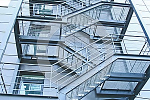 External fire escapes photo