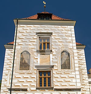 External fresco of Zeliv Premonstratensian monastery photo