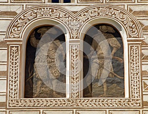 external fresco of Zeliv Premonstratensian monastery photo