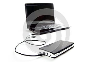 External hard disc connect to laptop