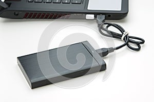 External hard disk connect to computer notebook