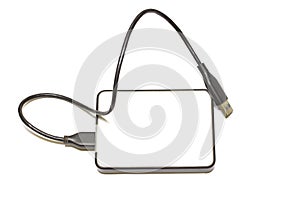 External Harddisk drive isolated on white background