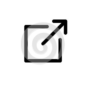 External link icon. link icon . hyperlink symbol