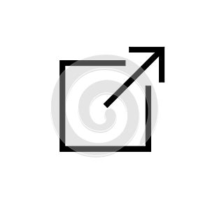 External link icon. link icon vector. hyperlink