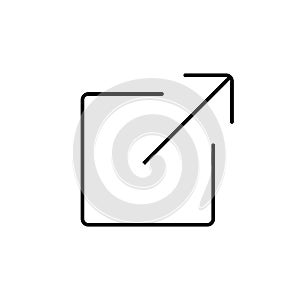 External link icon. link icon vector. hyperlink