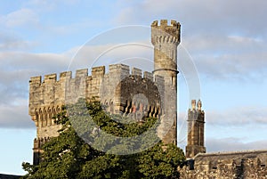 External view of Lismore Castle, Co Waterford, Munster Province, Ireland