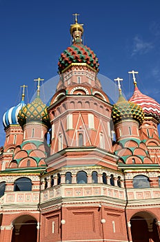 External View of St. Basil`s Cathedral - Red Square Moscow Landmarks