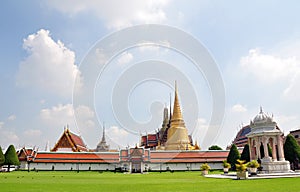 External view of Wat Phra Kaew, Temple of the Emerald Buddha, Bangkok