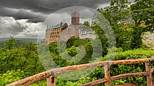 External views of the Wartburg Castle in Eisenach, Germany