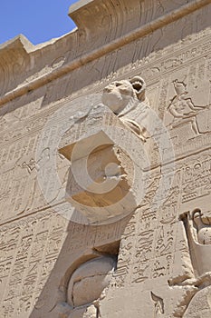 External wall of an Egyptian temple