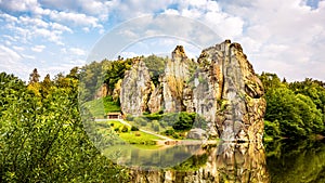 Externsteine in the Teutoburg Forest