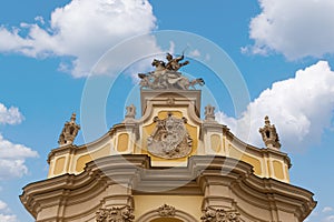 The exterrier of ancient church