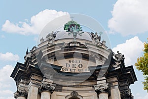 The exterrier of ancient church