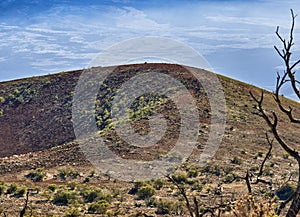 Extinct volcanic craters at Mouna Loa - Hawaii