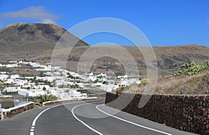 Extinct volcano â€žMount Coronaâ€. Lanzarote, Canary Islands.