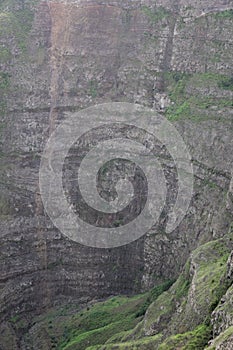 Extinct vulcanic crater on island of Santo Antao, Cape Verde