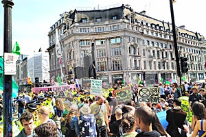 Extinction Rebellion at Oxford Circus