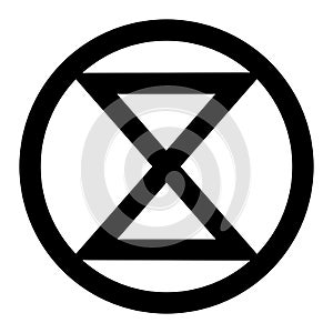 Extinction symbol icon photo