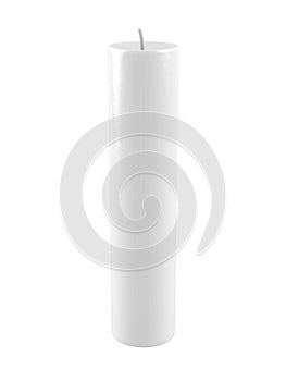 Extinguished white candle