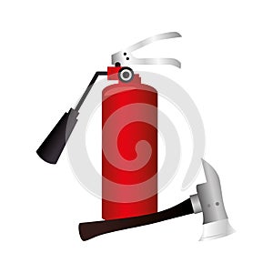 Extinguisher fire sign icon