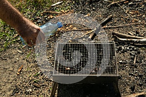 Extinguishing Bbq Fire