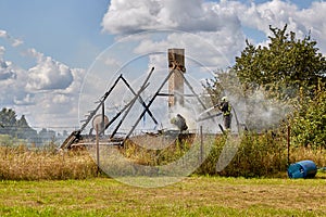 Extinguishing the fire destroyed the village house