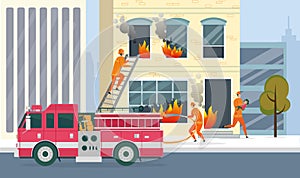 Extinguishing High-rise Building and Saving Life.