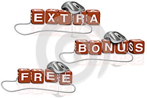 Extra free bonus sales bargain shop photo