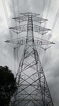 Extra High Voltage Line Power Tower