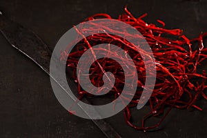 Extra hot red chilli pepper threads strings