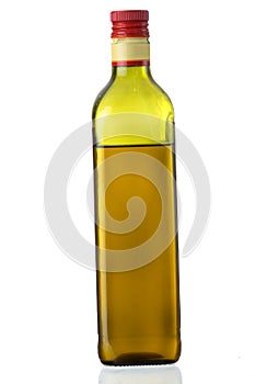Extra-virgin olive oil bottle photo