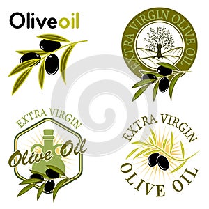 Extra virgin olive oil labels.