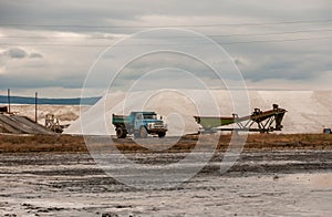 Extraction of salt from the salt lakes