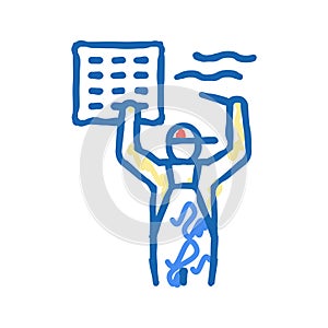 extractor fan replacement icon doodle illustration