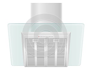 Extractor hood for kitchen vector illustration