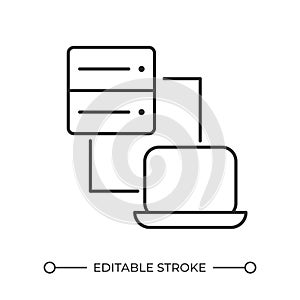 Extranet linear icon