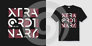 Extraordinary abstract geometric vector t-shirt and apparel design, typography, print, poster.