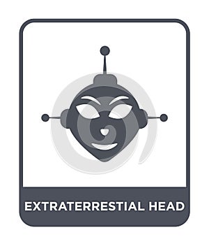extraterrestial head icon in trendy design style. extraterrestial head icon isolated on white background. extraterrestial head