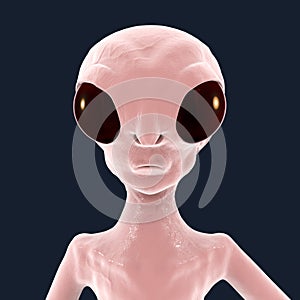 Extraterrestrial humanoid creature