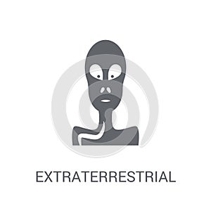 Extraterrestrial icon. Trendy Extraterrestrial logo concept on w